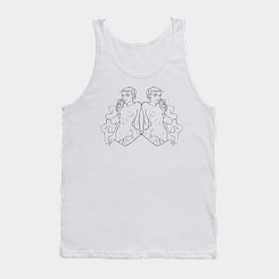 Silhouette I (Black) Tank Top